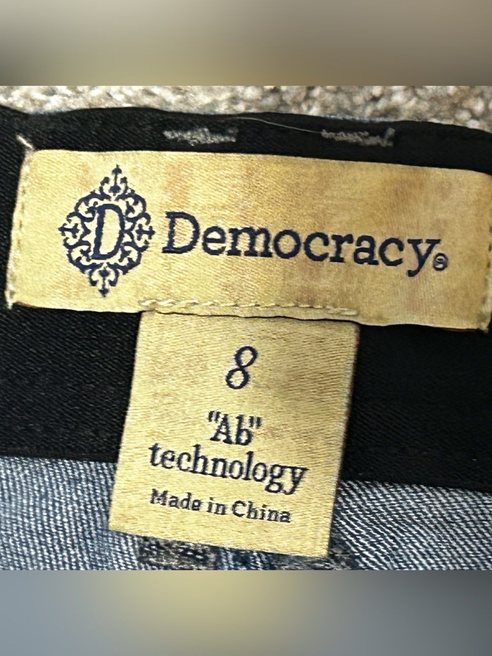 Democracy Ab Technology Freedom Ankle Jeans NWT Size 8 Mid Rise - Picture 5 of 9